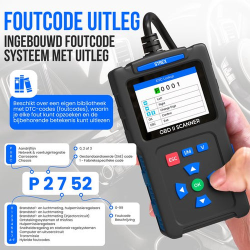 Strex OBD2 Scanner - OBD - Auto Uitlezen - Storing Verwijderen - NL Taal - Auto scanner - Diagnose Apparatuur Voor Auto's - Motorstoring - 76f505dffadd6bb75c94d13ae39af77d7b2d653b_Enriched_product_image