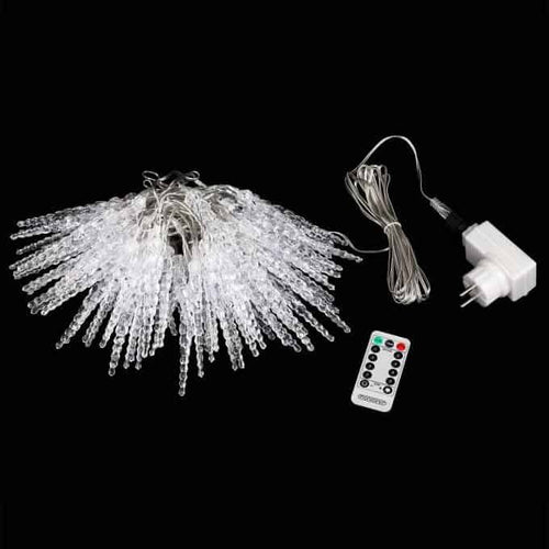 Monzana Regen Lichtketting - Kerstverlichting - Incl. Afstandsbediening - 80 LED's - 13m - Blauw - 78421625-74b2-45fc-bb8c-fb152186e594