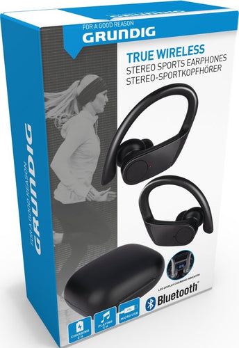 Grundig Draadloze Sport Oordopjes - Bluetooth - In-ear Oortjes met Microfoon - Zwart - 823cc8be-8ff8-4651-8e80-ffd86ffd99f7