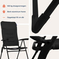TRVLMORE Campingstoel - 7 standen - Duo Pack - 120 kg draagvermogen - Ligstand - Inklapbare stoel - Klapstoel - Zwart - 828e7da62912edf350d5b7de19a9cfc0d8de4efd_Enriched_product_image