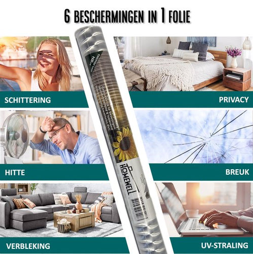 Homewell Raamfolie HR++ 70x300 - Isolerend & Zonwerend - Anti inkijk - Statisch - Lamellen - 841f8d385a9f8d56960555dd2e60478dacc74f66_Enriched_product_image_fa3bec3a-0e25-4654-8486-32dcbeb16f34