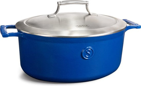 Saveur Voyage Ovale Braadpan – Ø30 cm – Gietijzer – PFAS-vrij – Inductie – Klassiek Blauw - 85f5cad563fb9840242c33777ba9aae38cd7a6c4_Enriched_product_image