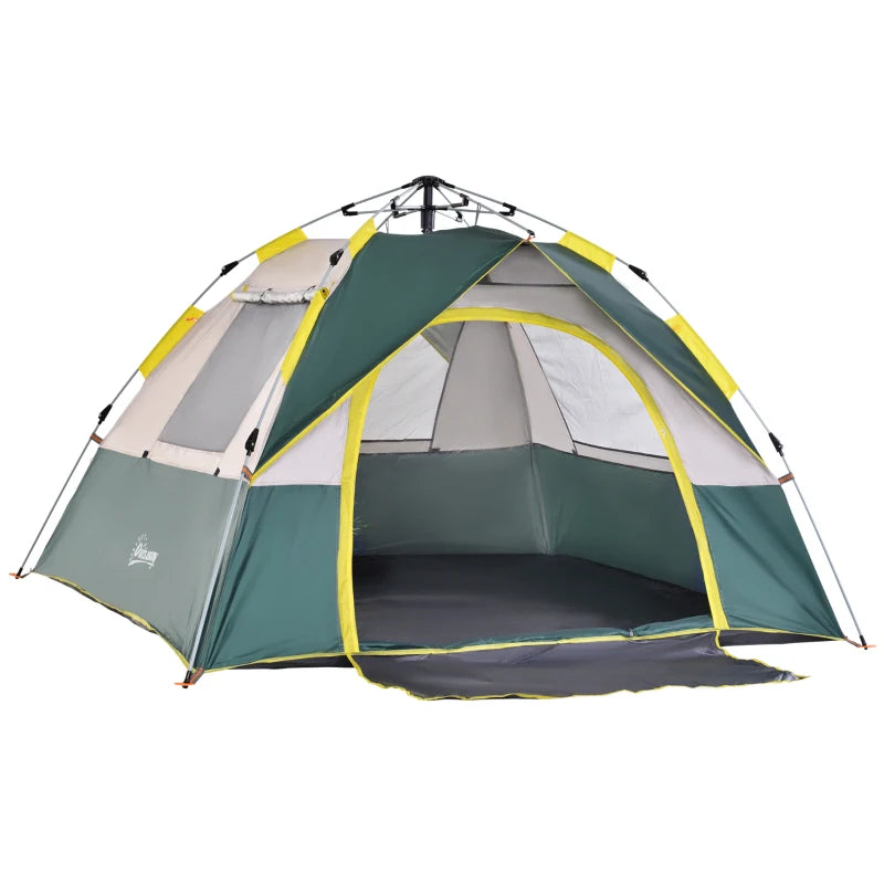 Outsunny Tent voor 3-4 personen, kampeertent met haringen, koepeltent, polyester, groen A20-133 - 863a5f72-5199-4c01-9ee9-648a132923a8_12a3f88d-bc39-4b79-9148-d05a3a6773a6