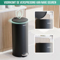 Avalo Pedaalemmer Prullenbak 30L - RVS Zwart - Soft Close - Pedaalemmer 30 Liter - Prullenbak 30 Liter - 88a6e0426683b1d9beef84fd9a220a7d7c817d70_Enriched_product_image_7c4d2465-8bff-4ead-aa74-5be1109407b4