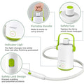 Coast Handstoomreiniger – 1000W – 300 ml – Incl. 10 Accessoires – 14 x 12 x 25 cm – Groen/Wit - 88f7d4bd938ccc990e40b55bb2bfc8bbccad77a3_werkbladen_magnetrons_puntig_mondstuk_ventilatoren_gebogen_mondstuk_8_21_magnetron_bank_en_barb