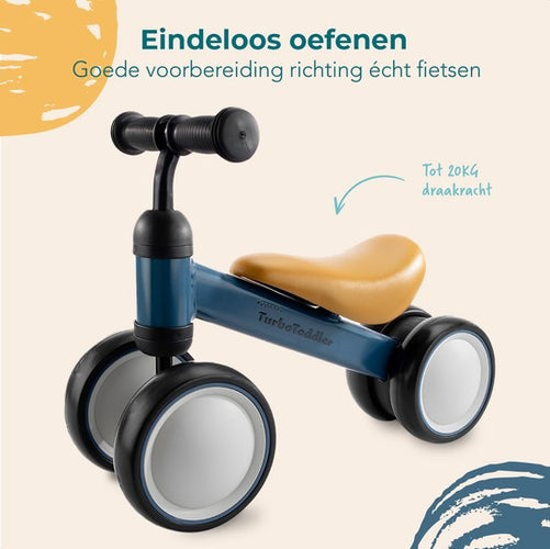 LifeGoods TurboToddler Loopfiets - Speelgoed Vanaf 1 jaar - Kinderstep - Marineblauw - 8b465b5e-25dd-4cda-b0b9-a9974fa23d8b