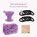 Siliconen Krulspelden Set - 40 stuks - Incl. Haarnetje - Kam en 30 elastiekjes - Heatless curls - Hair Curler - Haar rollers - Krullen Zonder Hitte - 8f486f82bfb92f5fdc68e93bf51f59b9bf7170cf_Enriched_product_image