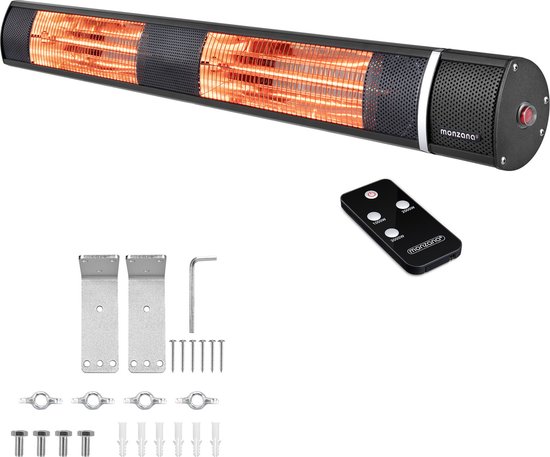 Monzana Infraroodstraler 3000W - 3 Standen/Afstandsbediening - Zwart - 93f35da74c0278bc3f670f5c34dc953b27c167b4_Enriched_product_image