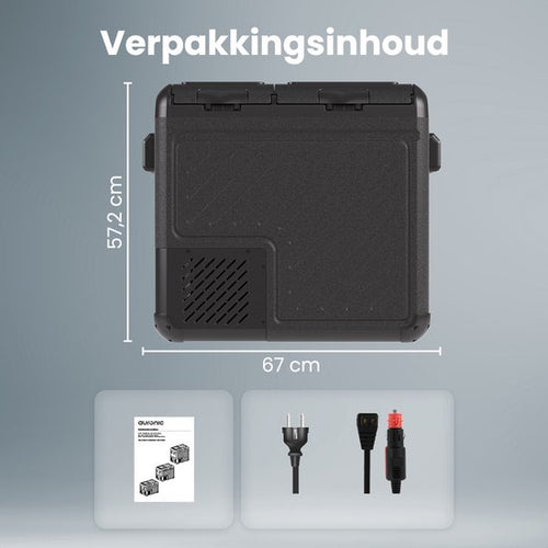Auronic Koelbox – 2 Koelzones – 55 liter – 67 x 40,5 x 56,7 cm – Zwart/Grijs - 9806fb547417abedab43e8b6aa3a7f1f29a0b1eb_Enriched_product_image_4fea5510-c74d-4e95-a52f-8c43e1a9ca3c