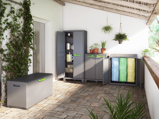 Keter Moby hoge kast - 4 planken - 80x44x182 cm - Antraciet - 983de63c7147b06de7eac67a73e37bfa59016a83_Enriched_product_image