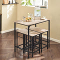 SoBuy Bartafel met 4 Krukken - Modern - max. 120 kg - Zwart / Bruin - 9a65a0e4-40c3-419a-a513-64bd290cf173_16ef71a1-9772-4b6e-8a45-0b6bcadee558