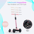 LifeGoods Kinderstep – Verstelbaar & LED-wielen – 50 kg draagvermogen – 35 x 22,5 x 69,5 cm – Pastelroze - 9c2124e3b2ea46e4412011ced25b911c2049c0fe_Enriched_product_image