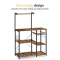 Goliving Keukenkast – Keukenrek Staand – Magnetronkast – Organizer – Metaal – Hout – 90 x 40 x 132 cm – Bruin - 9e9e3e96-fdf5-4fe5-8f3b-5162e5fd5682_bbf5bcc7-8da2-4c5e-9520-3c8afe6c509a