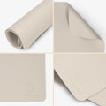Castagnola Lederlook Placemats - Antislip Placemat van Kunstleer - Waterafstotende Onderlegger - Onderzetter - 6 Stuks - 45 x 30 cm - Offwhite - 9f305c2a2de0c9a2fa0a158bf67a22a05e6a497d_Enriched_product_image