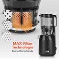 Lebenlang Slowjuicer Sapcentrifuge - Incl. 2 Sapbekers - 250 W - BPA-vrij - Mat Zwart - 21 x 20 x 44 cm - 9f7f443cf3b7226920f58c4453f110bb761547ef_81XTVC2ZgQL._AC_SL1500__1
