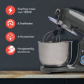 KitchenBrothers Keukenmachine - Keukenrobot - 6L Mengkom - 1800W - Aluminium - Antraciet - a71d8aa7-8164-4019-9f6f-b2ed187f759e_a4b02e99-ada0-403e-b2d9-6d56a4e90487