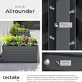 tectake® Verhoogde Plantenbak Blomma - Bloembakken voor buiten Rechthoekig - Inclusief Werkhandschoenen - Verzinkt Staal - Stabiel en Weerbestendig - 120 x 100 x 56 cm - Tuinbed voor Kruiden, Groenten en Bloemen - Antraciet - a862c959ee8db37d59499769219bf87c95cabe2d_Enriched_product_image