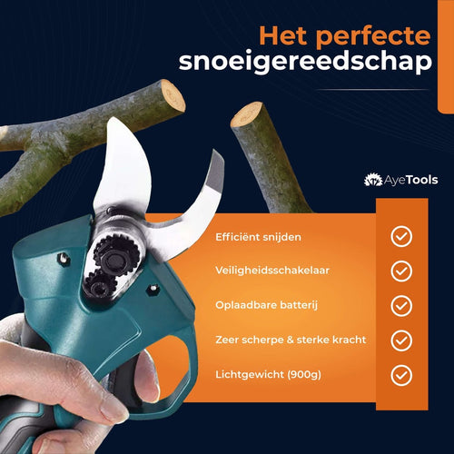 AyeTools Elektrische Snoeischaar - Snoeizaag met Accu - Heggenschaar - 900 gram - 25 mm - a93d995a-e1fc-4c67-b62f-064c1e604320_d132a782-aaf3-4936-8e4c-a95464469033
