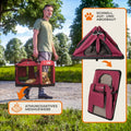 Cadoca Honden & Katten Reismand M - 60x43x45cm - Donker Rood - aa218b91-9cf7-4ddc-9803-3df5a53528ce