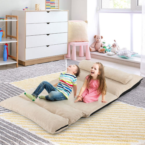 Coast Slaapbank – Inklapbaar & Verstelbare Rugleuning – 180 x 110 x 18 cm – Beige - abea7ed7-90ae-4f47-bf96-d194a77f449d_3a4a591e-4847-4cfa-bd4f-e76ebfcd2704