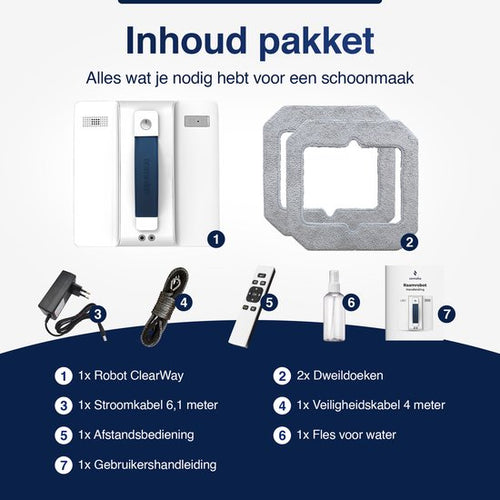 Samako ClearWay - Robot Ramenwasser - Ruitenreiniger - Krachtige Zuigkracht - Bidirectionele Waterspray - Mobiele App - aceb9d9e9c15cabedbde63059f06b51654a7ee08_Enriched_product_image_7cf44c8b-01a6-4bf2-8dca-889bdfc082bd