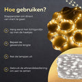 Giftmas LED Lichtgordijn – Kerstverlichting voor Buiten & Binnen – Inclusief Afstandsbediening - 300 LED's – 3x3m - ad661a10-a520-4da2-b4dd-db17dd07744d