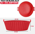 VAIVE Siliconen Bakje Geschikt Voor Airfryer ⌀ 20 - Bakpapier Alternatief - Accessoires - Bakvorm - Bakjes - XXL - aeae1a59bc2bf3f97a6ac9814a0a6805bc89d28b_Enriched_product_image