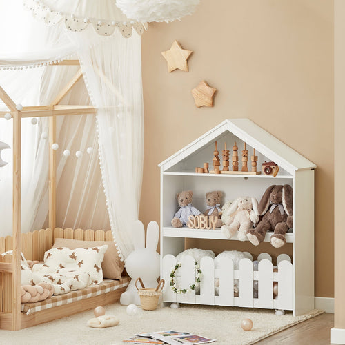 SoBuy Kinderboekenkast - Max. 25 kg - 91 x 30 x 114 cm - Wit - b0144bb3-9ca5-40c0-8932-995e95a2f3f0_8ad41478-6d61-4328-b841-fa4522ccd18f