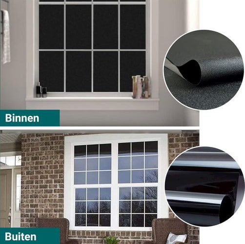 Homewell Verduisteringsdoek 60x200cm - Raamfolie Verduisterend - Blackout - Anti Inkijk, Isolerend en Zonwerend - Herbruikbaar - Statisch – Zwart - b0373548-d246-468d-a402-56eb67b350c2_c0074d2f-48ab-40db-aabd-9230c198ba4c