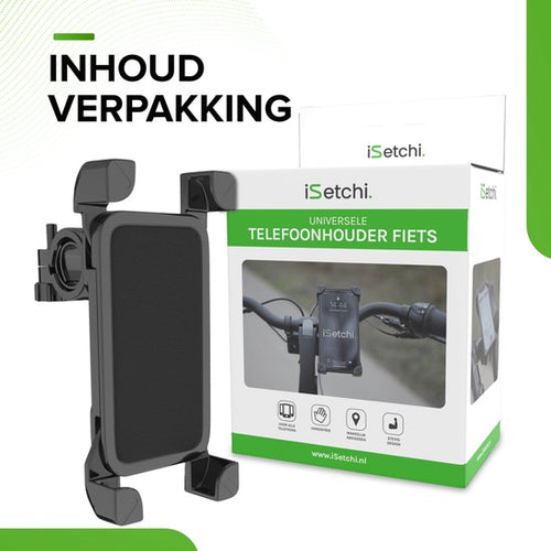 iSetchi Telefoonhouder - Fiets & Scooter - Anti-Schok - b51a06062e0497db1fc6af6af2faba37e4a089b2_Enriched_product_image