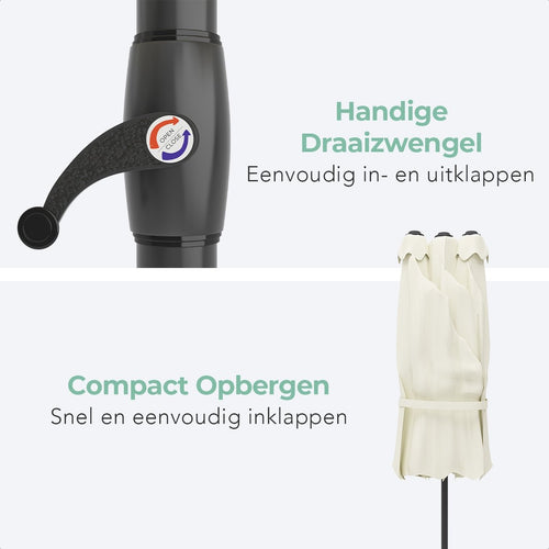 LifeGoods Dubbele Parasol - 270x460cm - tot 15 Personen - Waterdicht - met Hoes - Crème - b5d800e2-2cb8-4e80-9ff2-87af102e27aa_5ffb6dd1-b67d-4057-a3ba-e415df6b0ca7