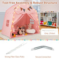 Coast Roze Kinderspeeltent 157x98x148 cm – Bohemien Bedtent met Verlichting en Vlaggen voor Binnen en Buiten – Voor Kinderen van 3 tot 12 Jaar - b6faed27d7819daed62672bd138d26f2a258f909_12855_3_17_speeltent_voor_kinderen_van_3_tot_12_jaar_bedtent_voor_peuters_met_vlaggen_en_koordv