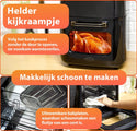 Nimma Crispr Airfryer Oven XXL - 1400W - 15L - Warmhoudfunctie - 6 Kookprogramma's - 80 tot 210°C - Zwart - b871b38c93d1cd90bbfbd8867dc0393423985111_Enriched_product_image