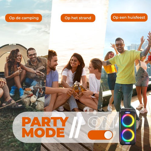 Denver Bluetooth Speaker Party box - Discolichten - Partybox - Incl. Draadloze Microfoon & Afstandsbediening - BPS458 - b874f481a0fa8a34287732f05d89270e5acee6c5_Enriched_product_image