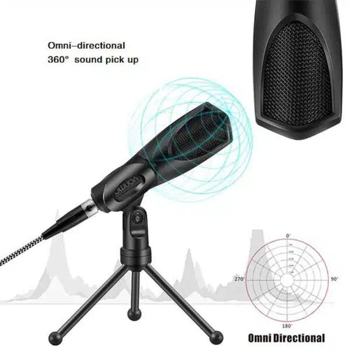 Yanmai Gaming Microfoon - Bekabeld - 50hz - 4.8x2.8x15.4cm - Zwart - bb12da0b88e7528c9de7ca94224943cd1858aa21_Yanmai_Q3B_Desktop_Wired_USB_Condenser_Microphone_Mic_with_Mini_Tripod_Stand_for_PC_Laptop_Game_de790081-d94d-4edb-ae6e-9ffc600efd8c