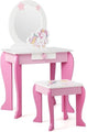Coast Make-Up Tafel met Spiegel en Lade - Inclusief Krukje - 49,5 x 35,5 x 89 cm - Wit+Roze - c5a9823ba3c265241fedea0822e449e6ff8ef245_Enriched_product_image_7cc5e4f2-4acc-445b-bfbc-5ca34315ac0d
