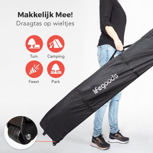 LifeGoods Partytent - Opvouwbaar & Waterdicht - Incl. Draagtas - 3x3 m - Donkerblauw - c8b833f9f2535ffc94358d2c0d004a4f87834380_Enriched_product_image