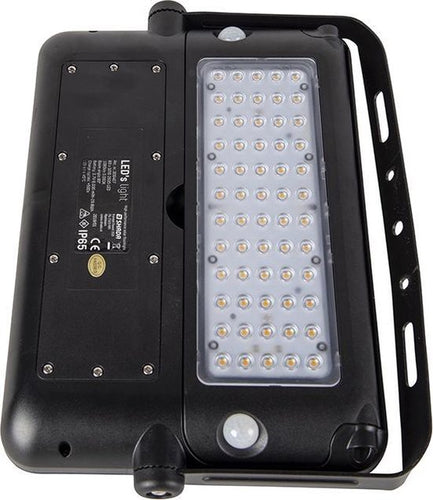 LED's Light Solar LED Schijnwerper met Bewegingssensor - 3 standen - Draadloos - 1080 Lumen - Zwart - c97c1304daddff4fe89470039977825a4899e1c0_550x635_1_794b28a5-c16b-4f2d-9af1-9a1761f146d6