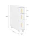SoBuy Toiletkast – Met Lades & Wielen – max. 19 kg – 60 x 20 x 70 cm – Wit - cbc11a0bd8ce2245990b05f22bdba955f22e9701_BZR183_W_G001_1