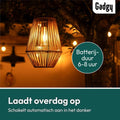Gadgy Solar Tuinverlichting Rattan Bruin - Tuinverlichting op Zonne Energie - Solar Tafellamp met USB-aansluiting - Buitenlamp Tuinbeeld - Tuinlantaarn met Dag/Nacht Sensor - Verlichting voor Buiten - Lantaarn Tuin - cd4853d39a58cb5a2c4ac5154a6fdbb916a45be6_Enriched_product_image