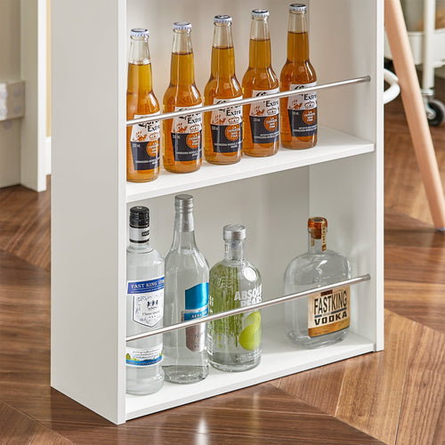 SoBuy Bartafel met 3 Vakken - Wit - 106x57x112 cm - cd777d4d-210e-4d2a-a051-5c4a054a3f26