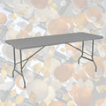 BRASQ Inklapbare Vouwtafel Grijs - 180x70x74cm- Campingtafel - Klaptafel - Weerbestendig - Tafel met draaghandvat - cdbc8d408191bf23a0ce5560c64c759158794284_Enriched_product_image_8a451e12-12de-49bd-b3e8-a51b177768a5