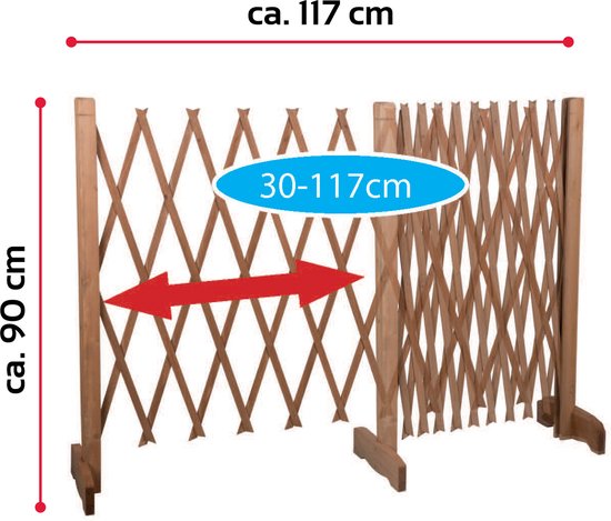 Maxxpro Hondenhek - Uittrekbaar tot 117cm - voor Trap of Deuropening - Hout - ceaa148037c59e200dd28c7f674bac20b37dcfb6_Enriched_product_image