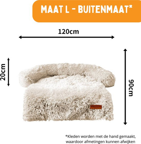 By Cee Cee - Origineel Hondendeken Bank – Hondenkleed Bank - Hondenmand - Premium - Volledig Afritsbaar - Beige - Maat L - 120x90 - ceca0451c769f47b636f33117e1ae14e52c070b4_Enriched_product_image