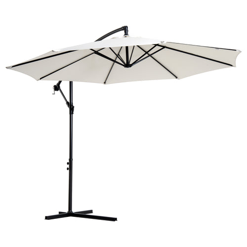 Outsunny Hangparasol staal crème 3 x 2,5m - d1f42940-66ce-47cd-88c2-89361c35078d