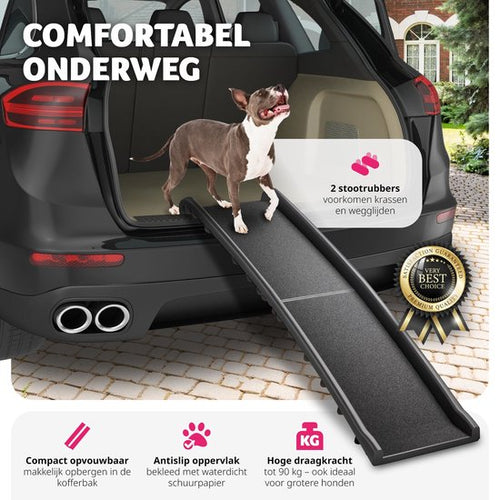 tectake® - Hondenloopplank Paw Step - Loopplank Hondentrap - Trap Hond - inklapbaar en antislip, tot 90kg - d35e218af18e76de1cbfb5924c4252e7ec0f5cbb_Enriched_product_image_dc41f4a7-2bf4-4e96-a3a3-33dea3b204d9