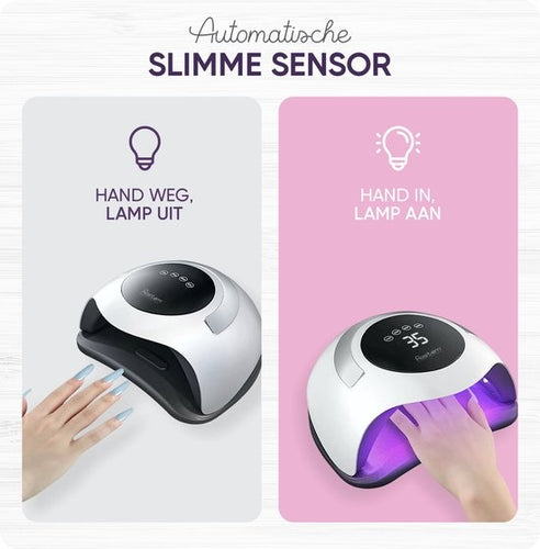 Rostem 120 Watt UV LED Nageldroger - Nagellamp - Perfect Uitgeharde Nagel Gellak - LED Lamp - Lange Snoer - Wit - d3c457f4-6c90-442c-8a71-c97f9732c1cc