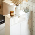 SoBuy Badkamerkast met Wielen - Smal - 69 x 52 x 17 cm - Wit - d49187f72d414367d799216d1d080ac27a5caaa2_BZR176_W_X001_1_43cefe38-154b-4068-9e40-cf0e56fbd44f