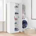 Coast Hoge Kast - 5 Laags - 59x44x178 cm - Wit - d65bafa54914d65aac39b7a2813bcbe834e88e5f_werkzeuge_ordentlicher_aufbewahren_k_nnen_zwei_der_regale_sind_h_henverstellbar_8_13_jz10030wh
