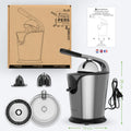 KitchenBrothers Citruspers - Elektrische Sinaasappelpers en Citroenpers met Pershendel - RVS - Zwart - db812576-6e8a-4adb-8942-a0a165bd8d39_823a6bc7-7d3a-4f66-8dd5-654532ce8101